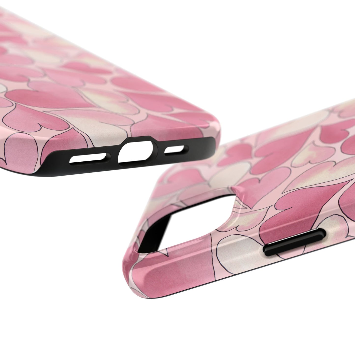 Hearts Pink Sky Phone Case