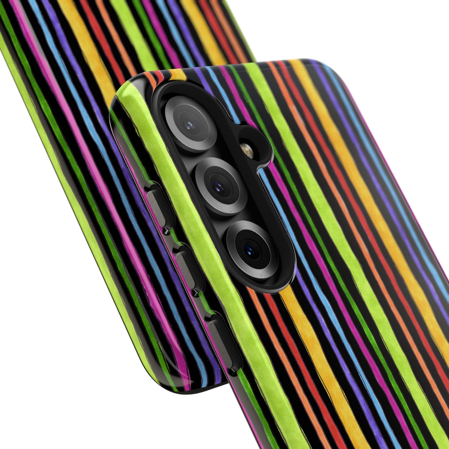 Stripe Fancy Black Phone Case