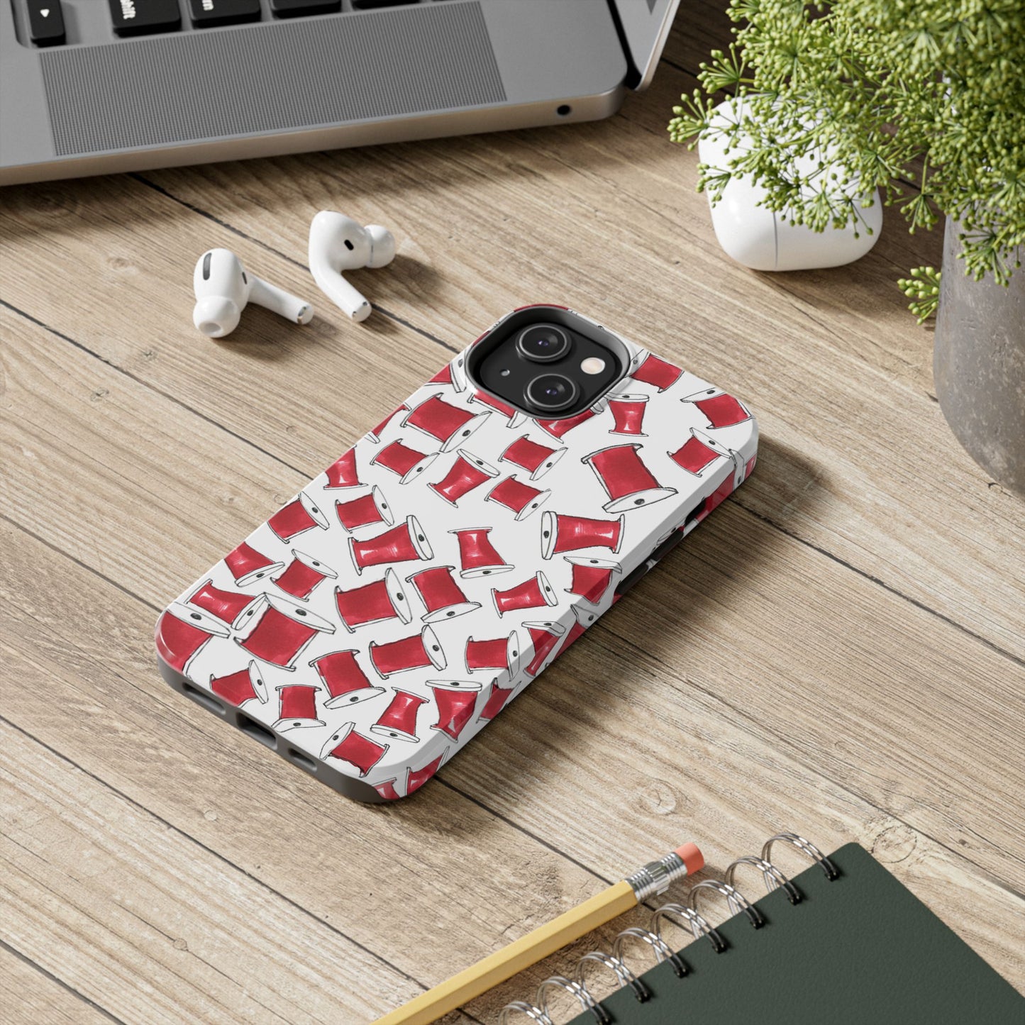 Red Thread White Phone Case