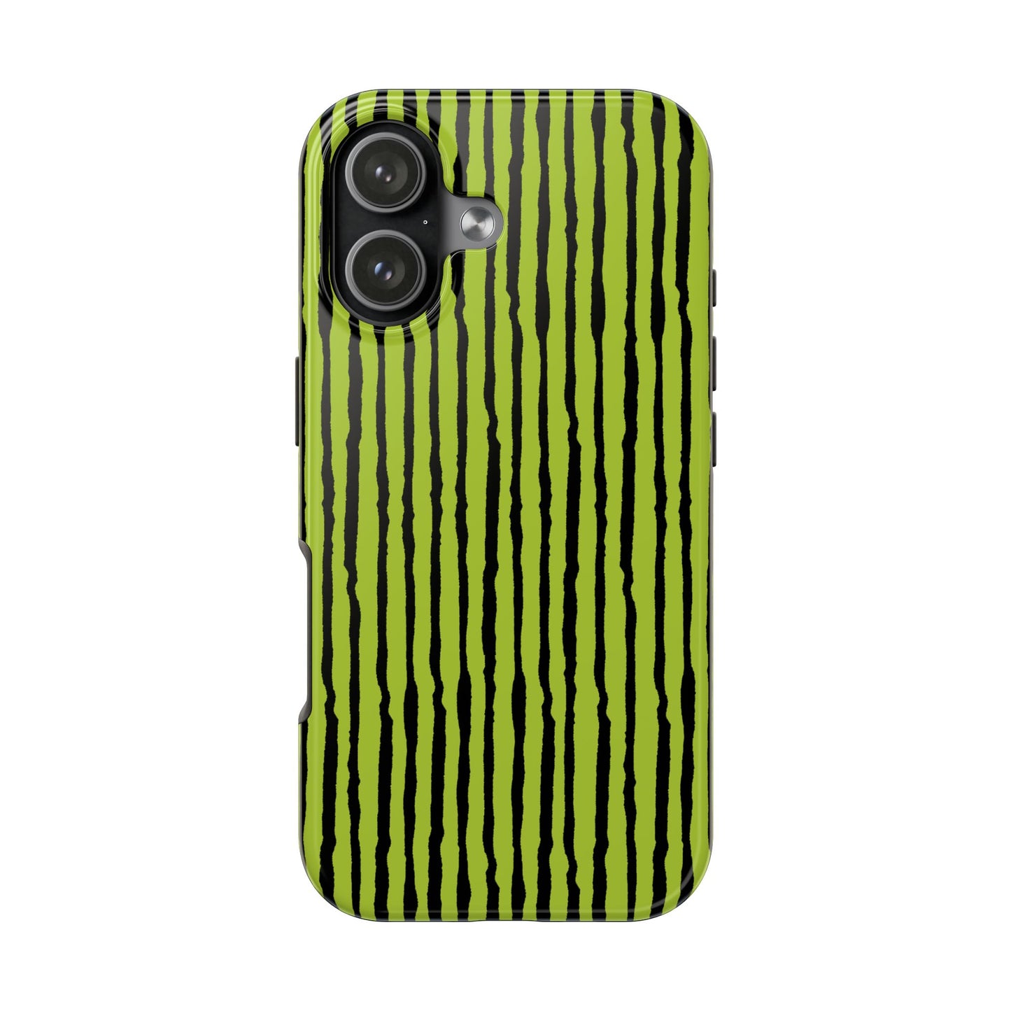Sorta Stripe Green / Black Phone Case