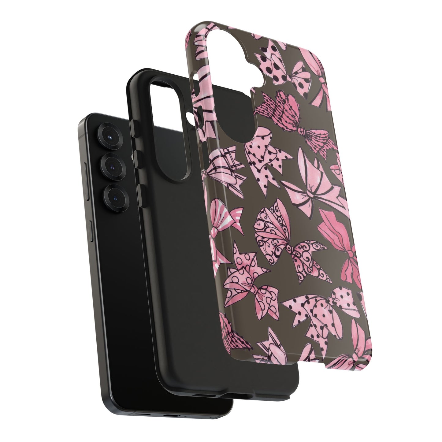 Blushing Bows Mocha Phone Case