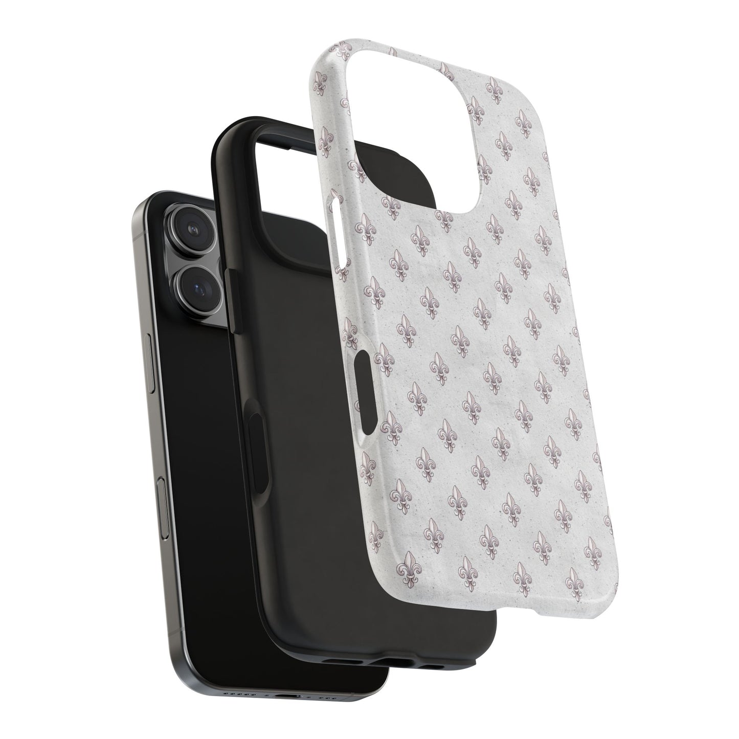 Fleurs Silver Phone Case