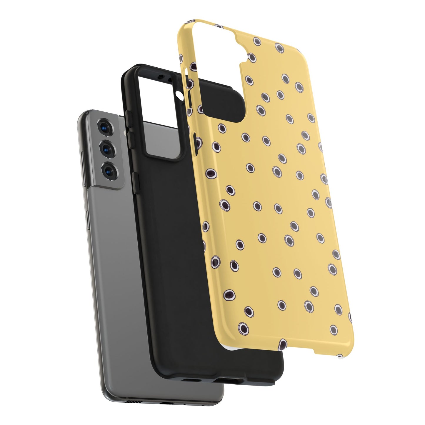 Halo Dots Yellow Phone Case