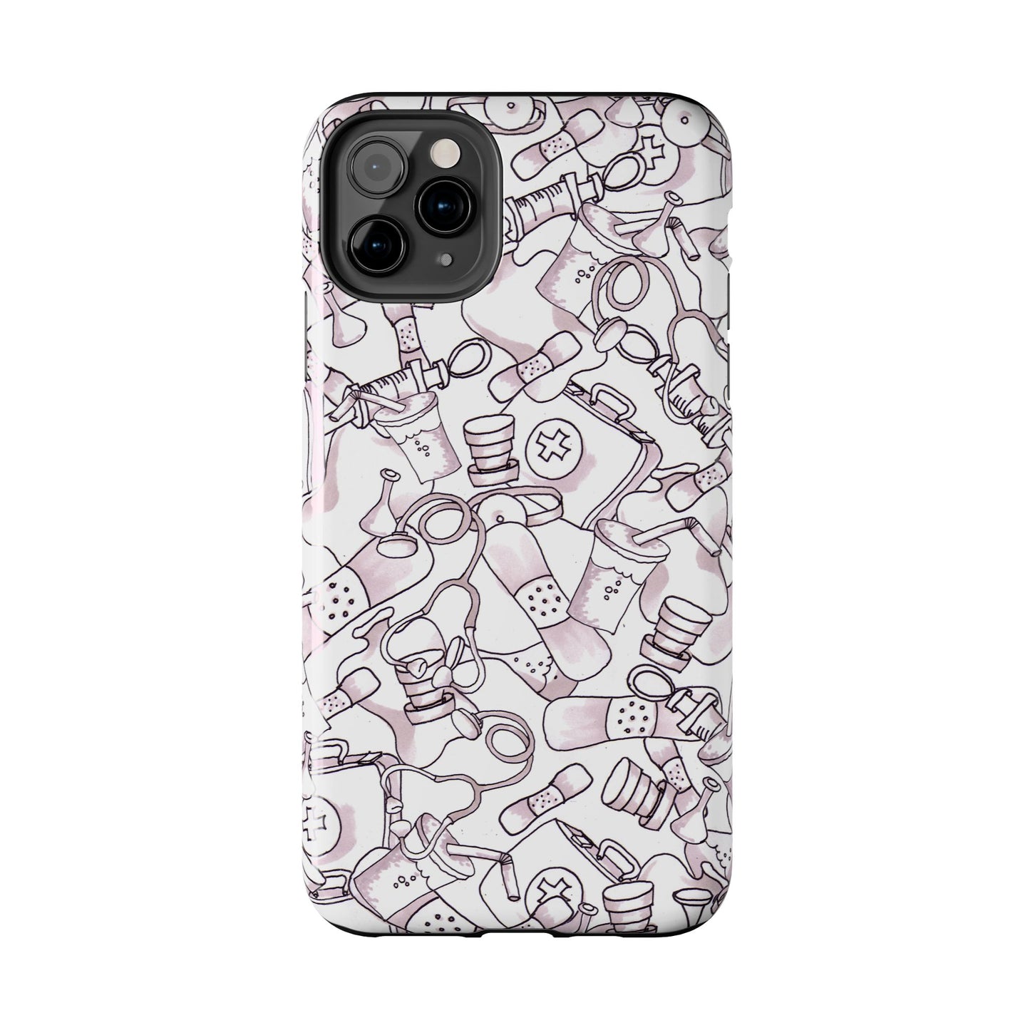 Med Stuff White Phone Case