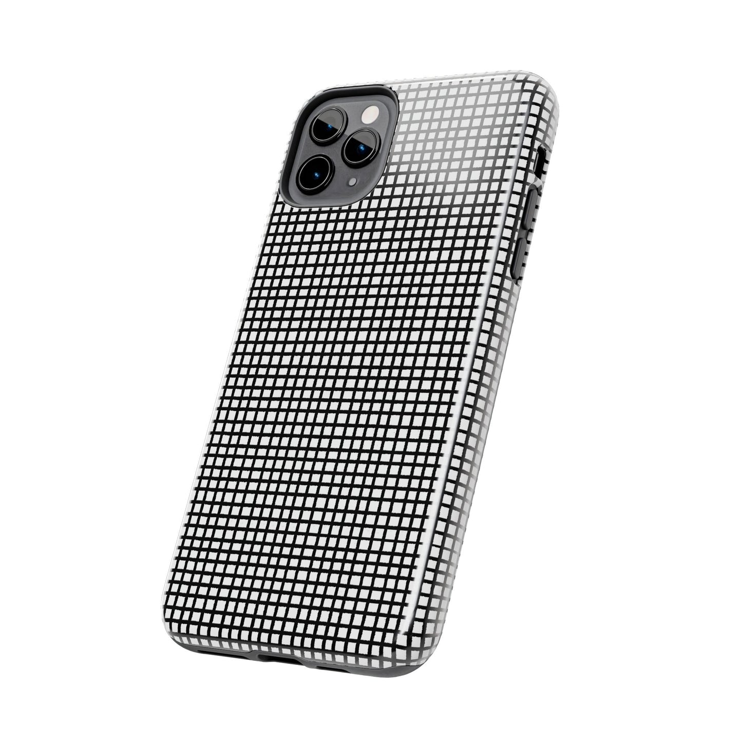 Gingham Black / White Phone Case