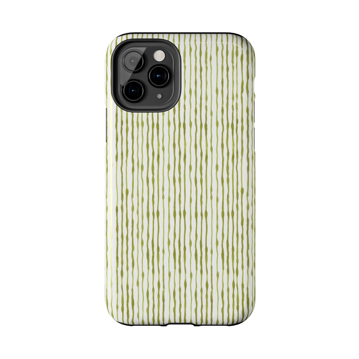 Faux Seersucker White / Green Phone Case