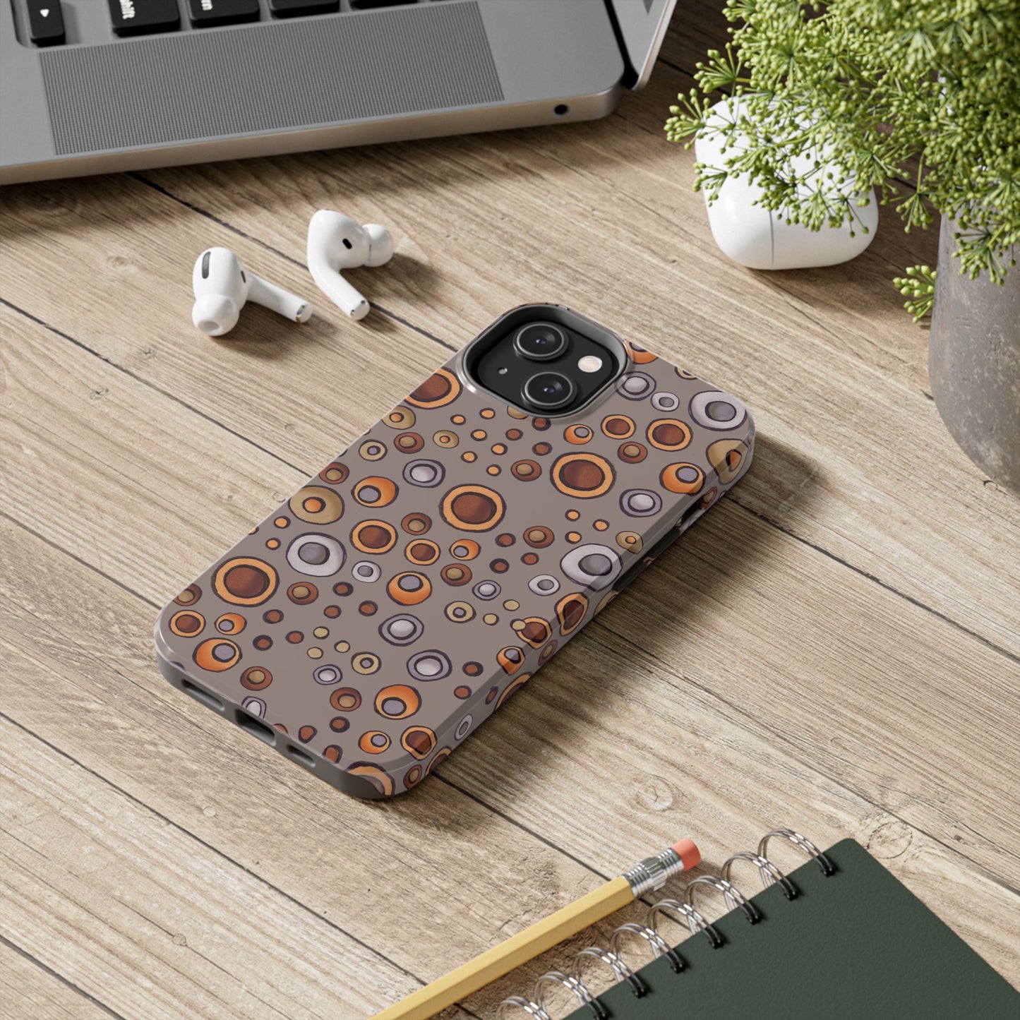 Doggy Dots Gray Phone Case