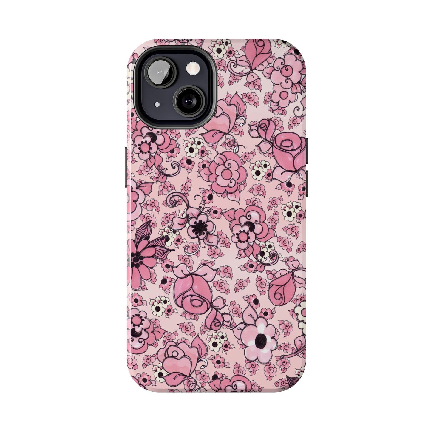 Profuse Posies Pink Phone Case