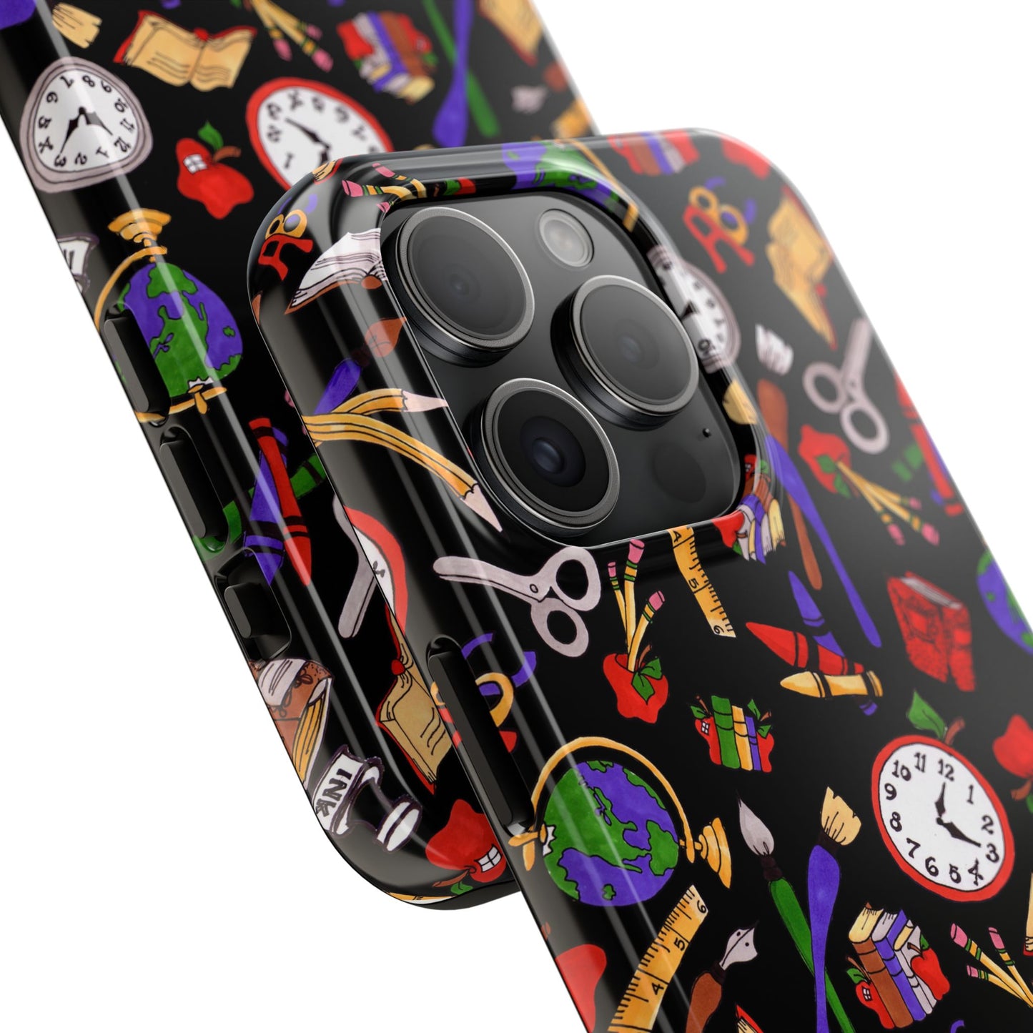 School Stuff Black Phone Case