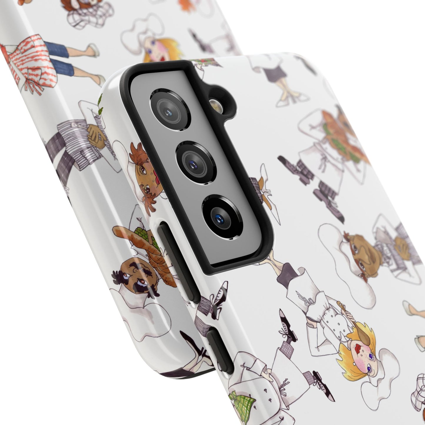 Tossed Chefs White Phone Case