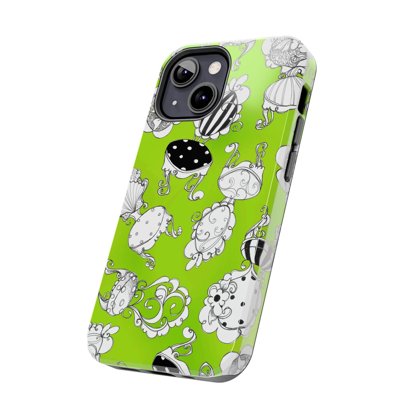 Bistro Chairs Lime Phone Case