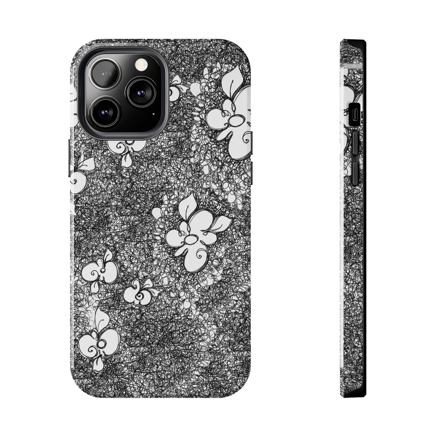 Flower Scribbles Phone Case