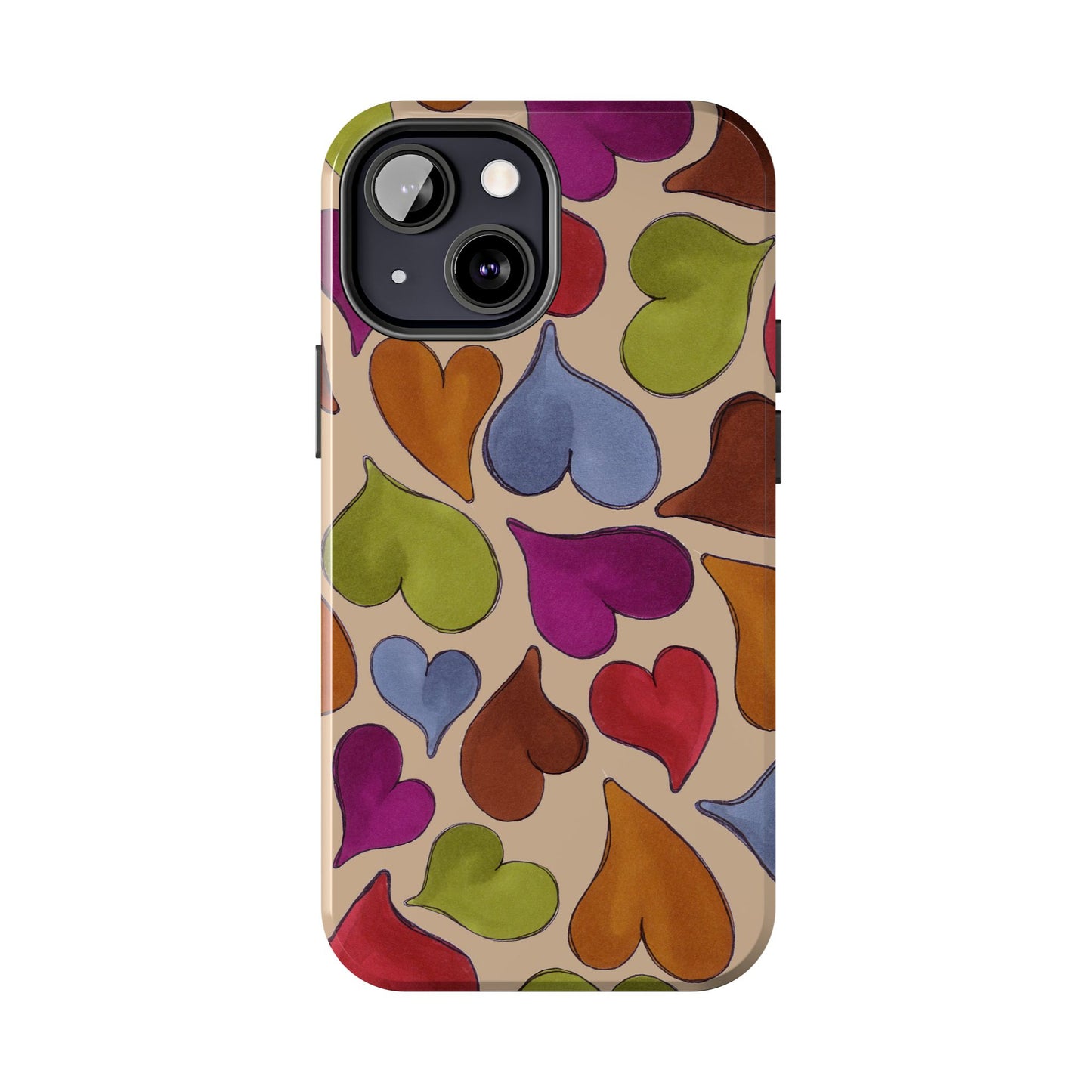 Big Hearted Khaki Phone Case