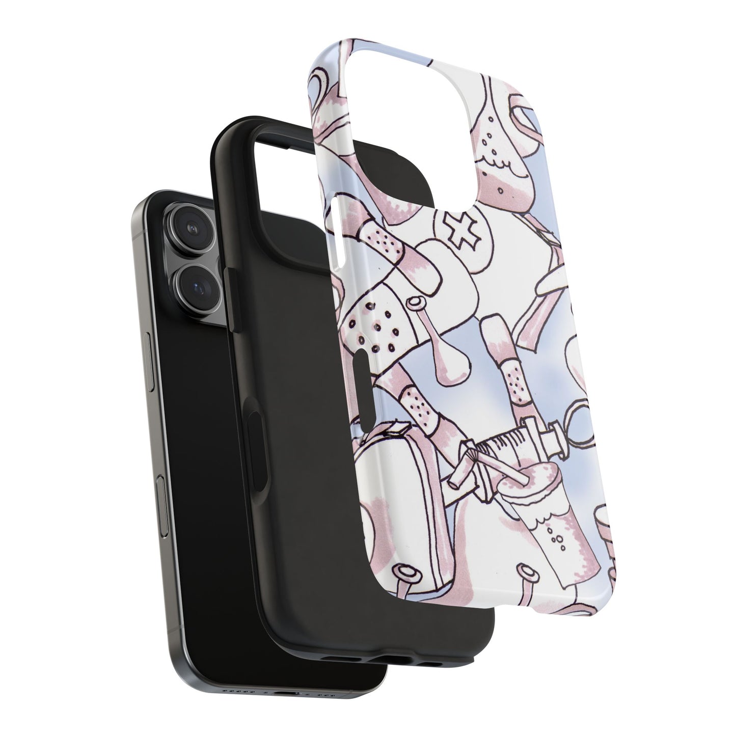 Med Stuff Blue Phone Case