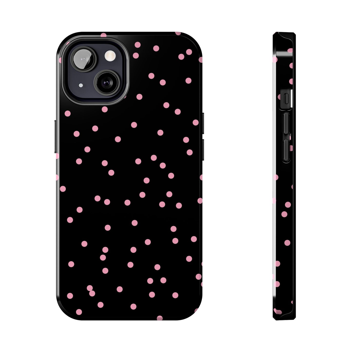 Space Dots Black / Pink Phone Case
