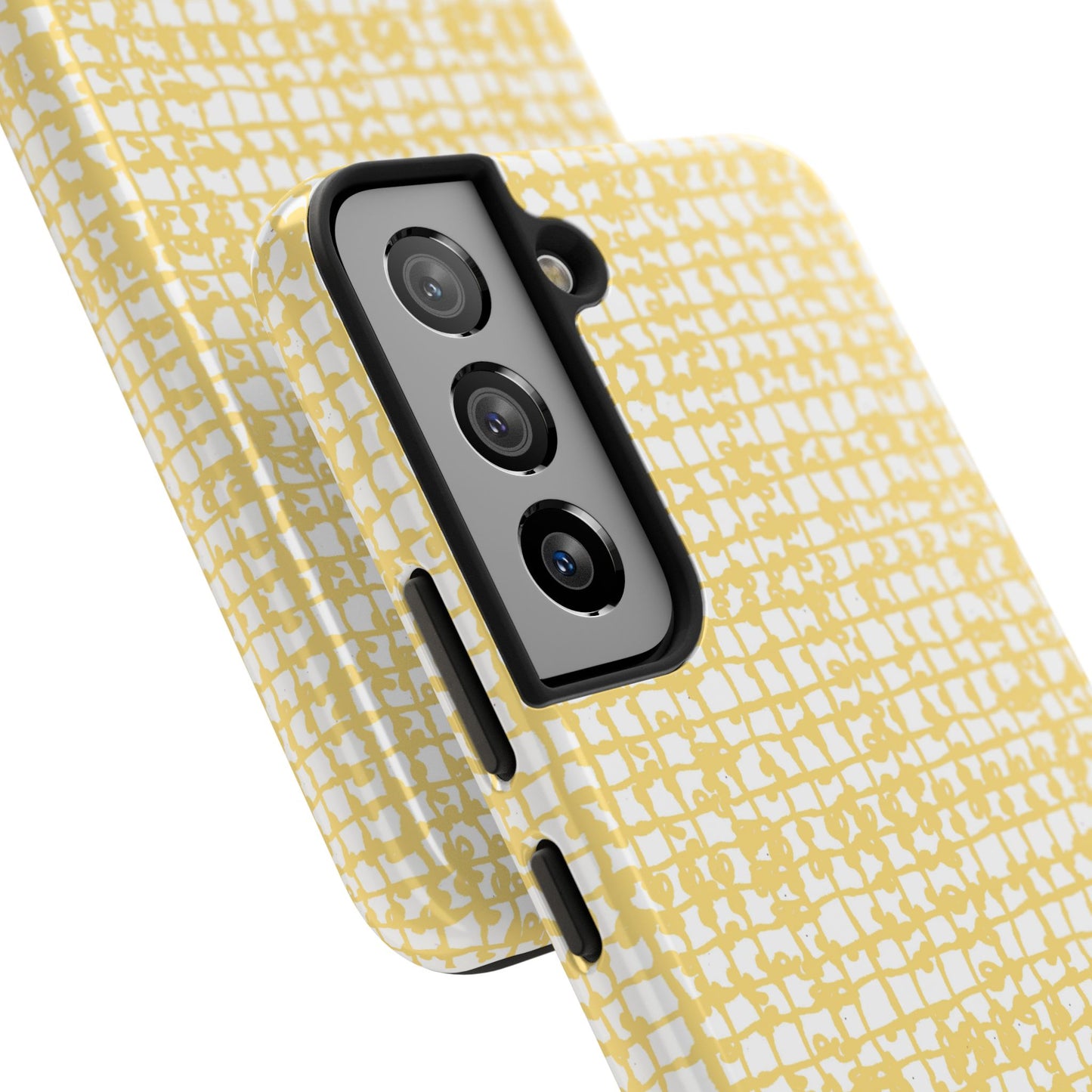 Baby Yarn Check Yellow Phone Case