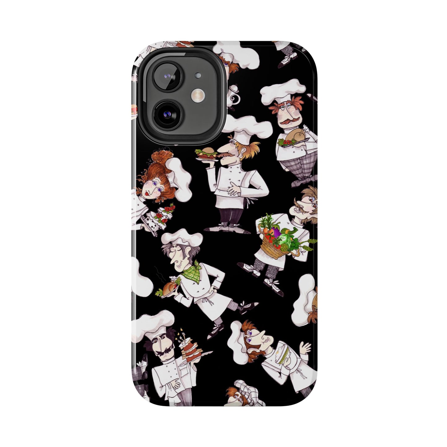 Tossed Chefs Black Phone Case