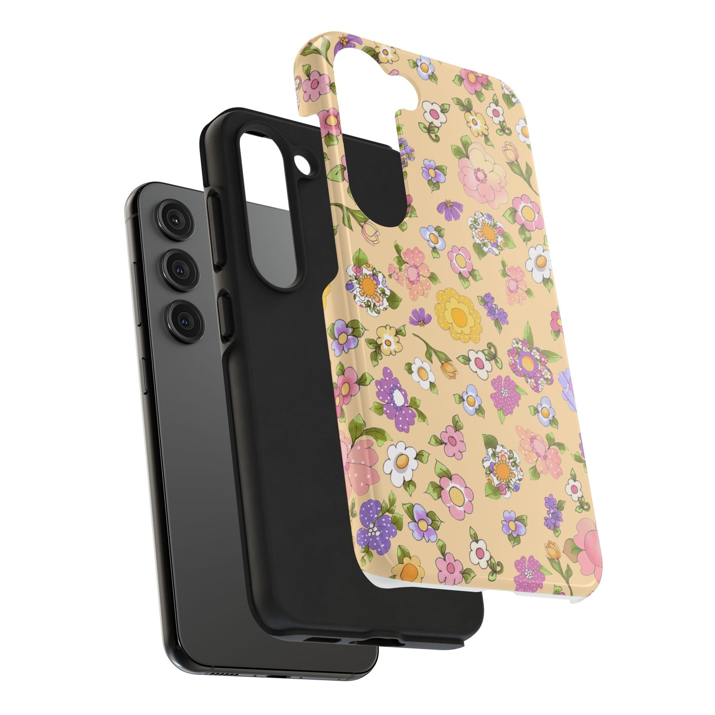 Flowery Yellow Phone Case