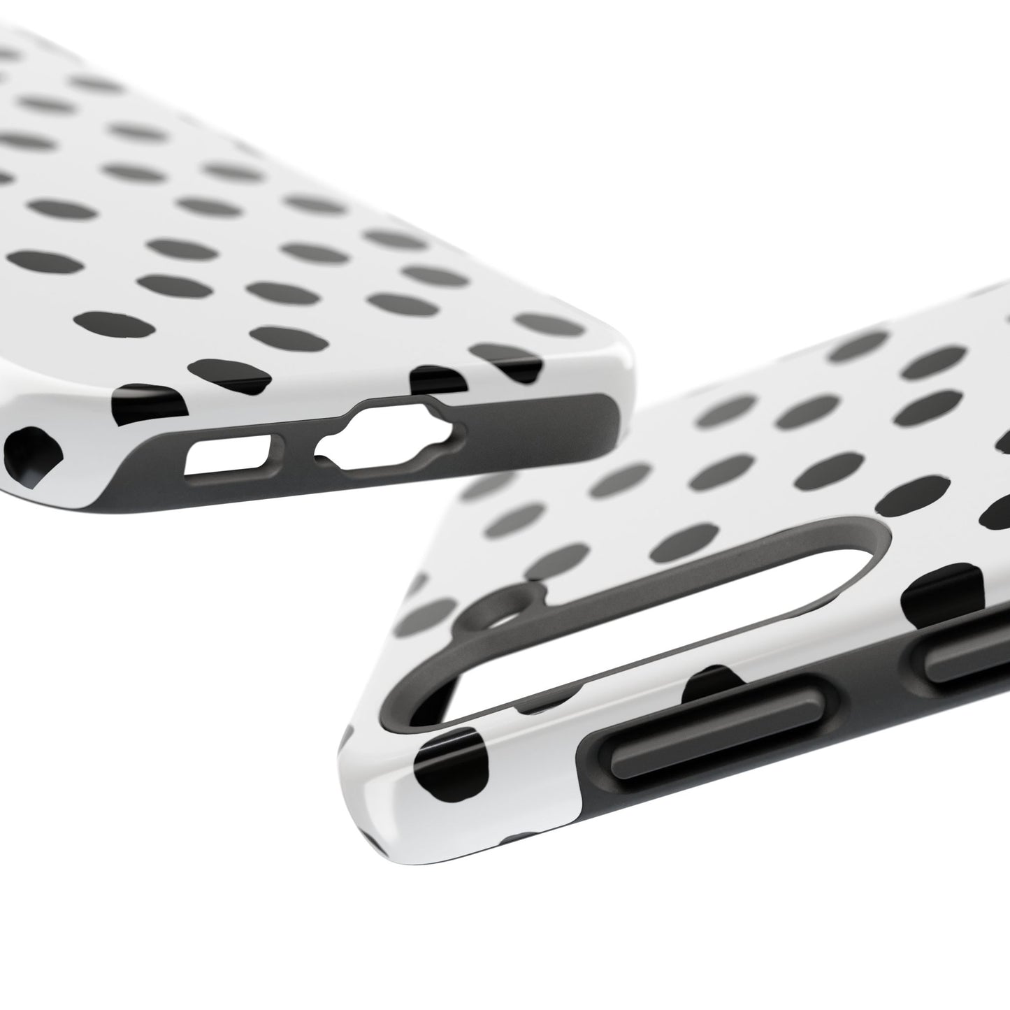 Jumbo Dots White / Black Phone Case