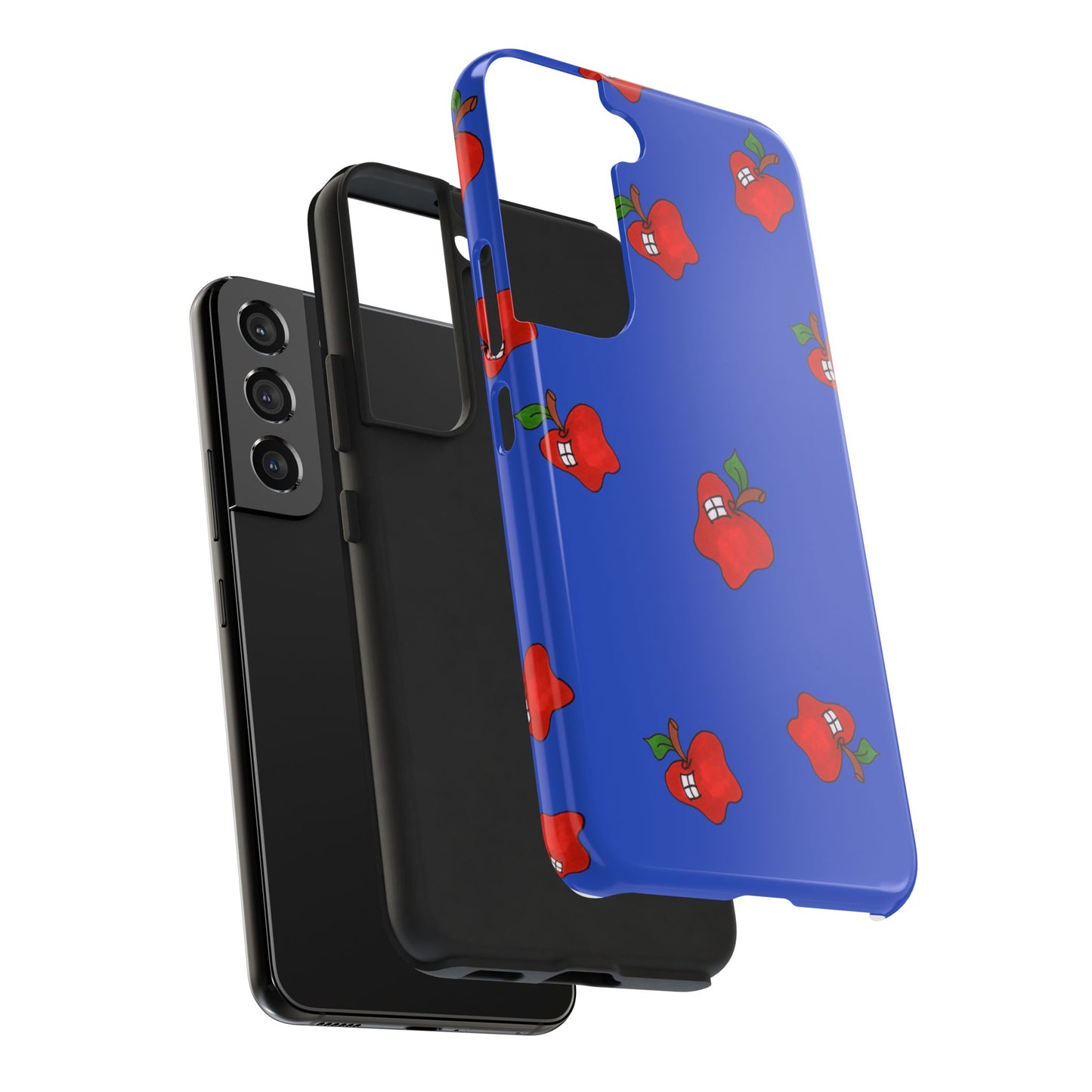 Flying Apples Blue Phone Case
