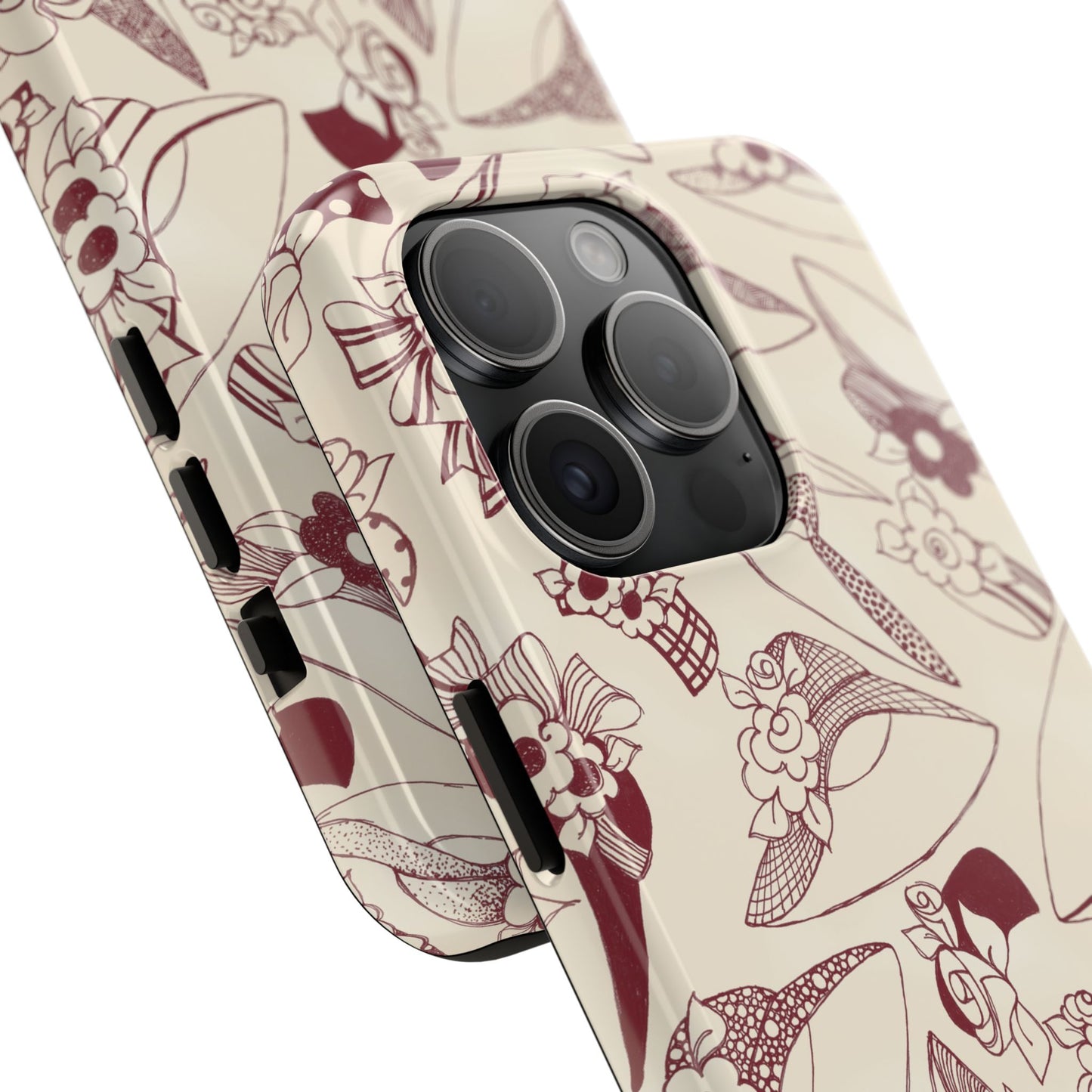 Millinery Ivory / Red Phone Case