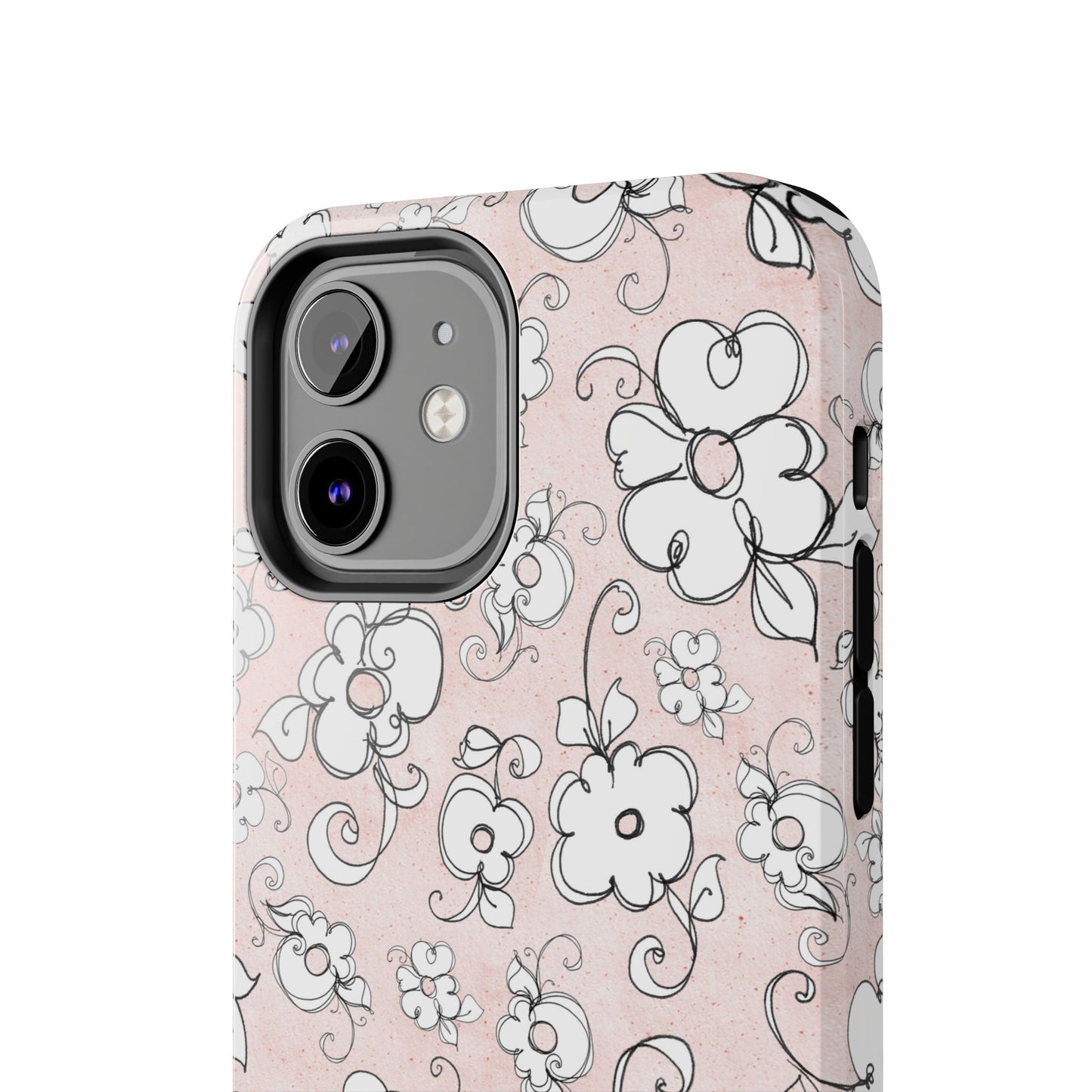 Lady Flowers Paris Pink Phone Case