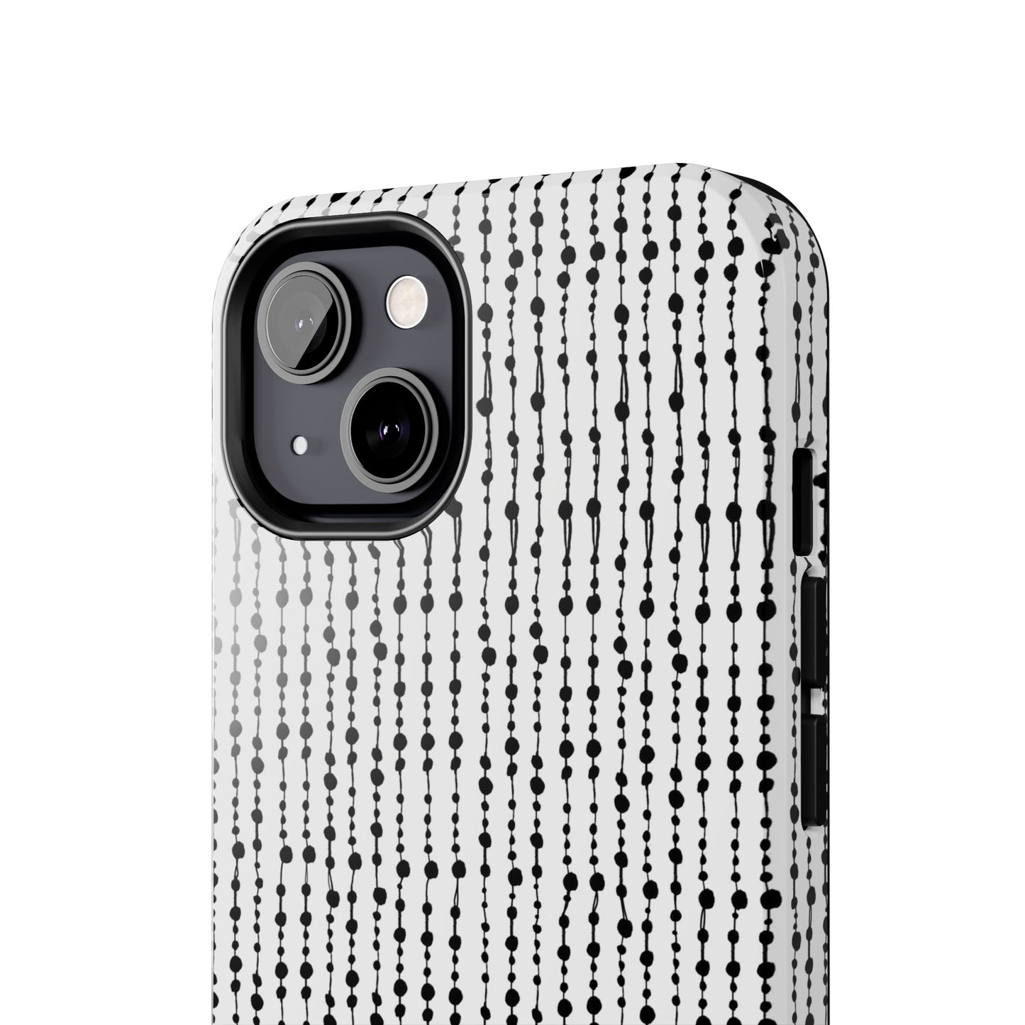 Beaded Curtain White / Black Phone Case