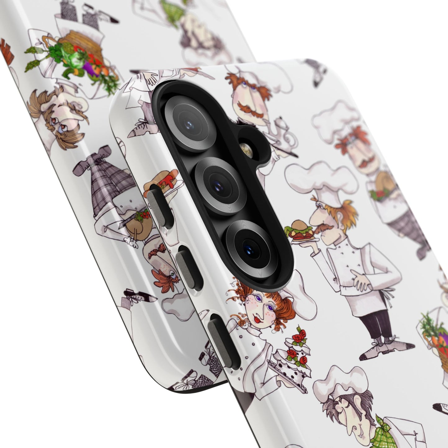 Tossed Chefs White Phone Case