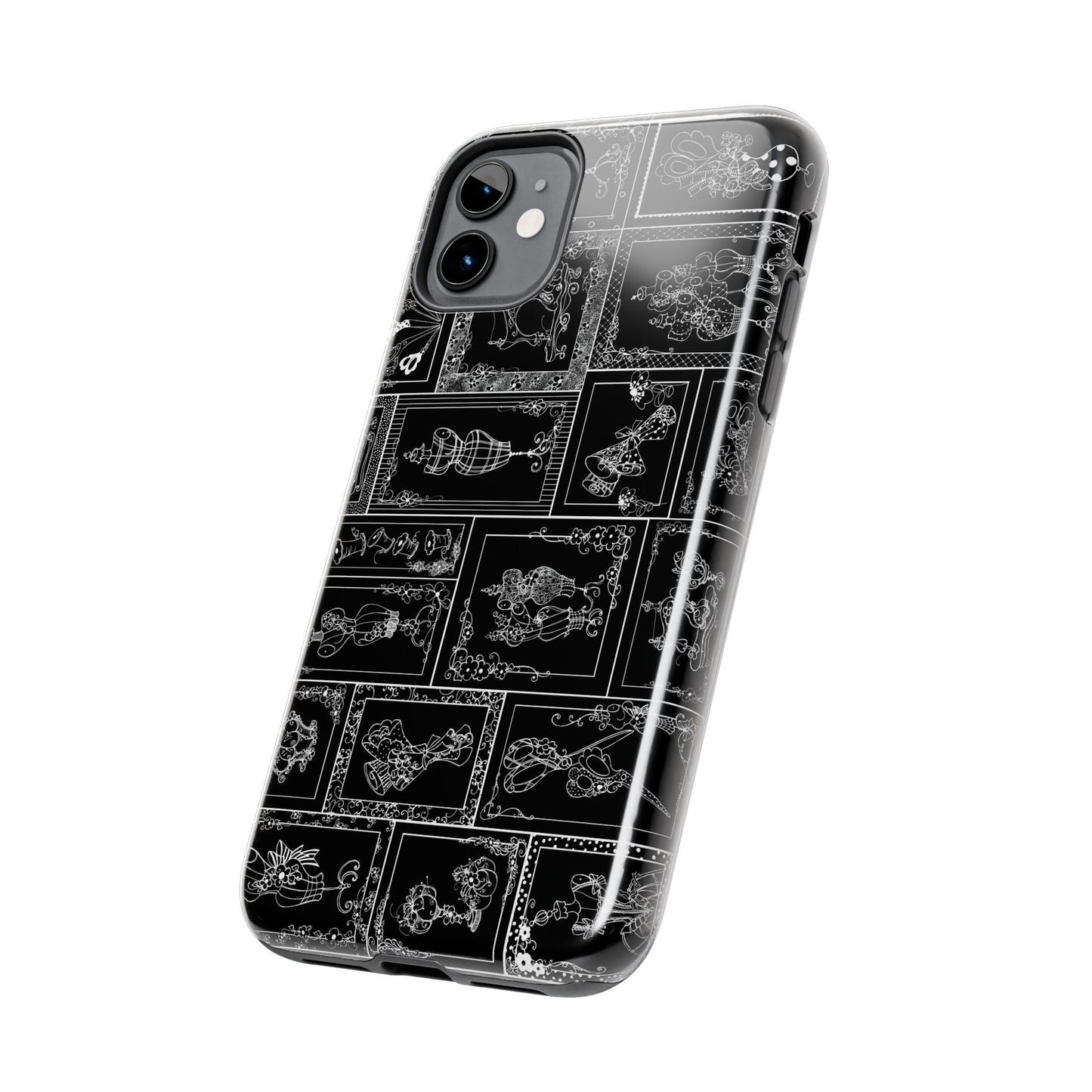 Sew Fancy Black Phone Case