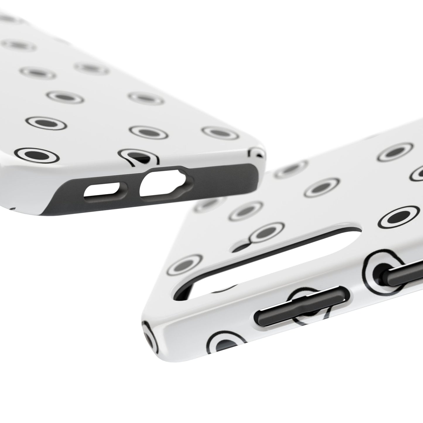 CD Dots White / Black Phone Case