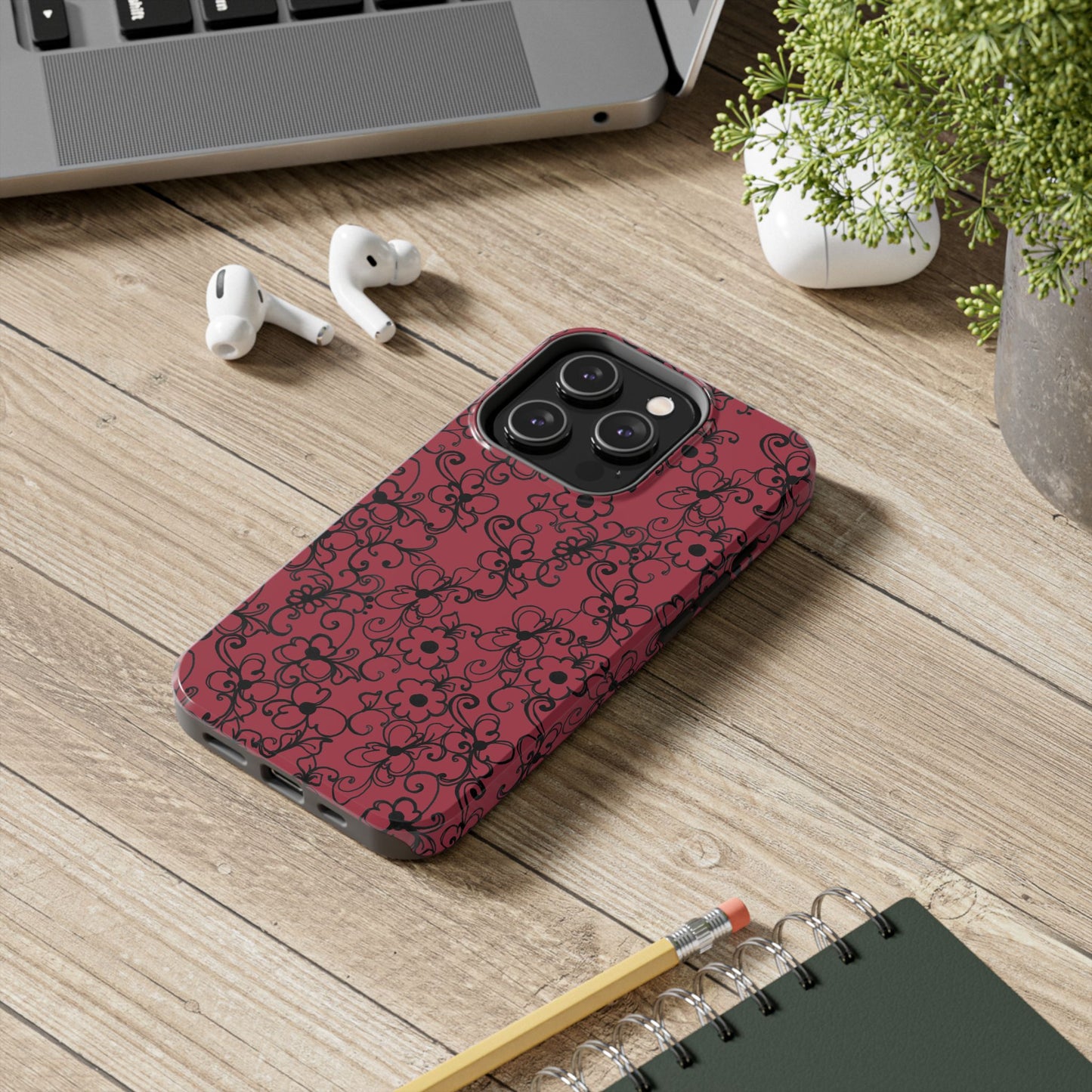 Daisy Jungle Red Phone Case