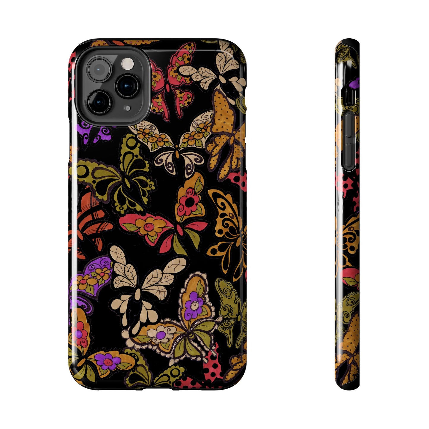 Flighty Black Phone Case