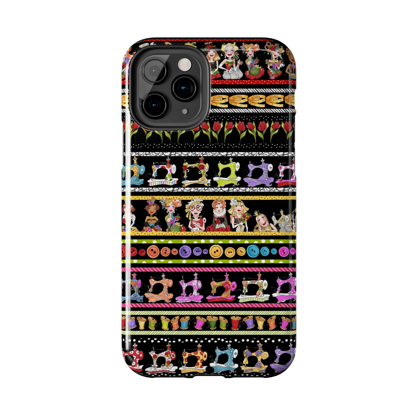 Curious Border Black Phone Case