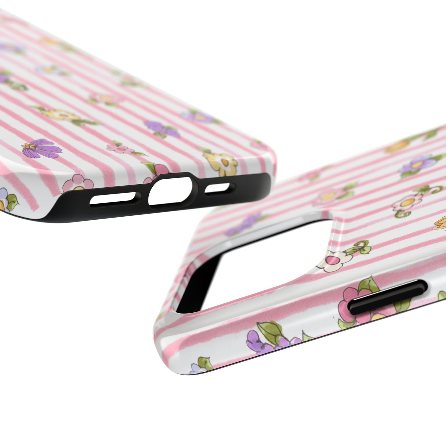 Pretty Posie Stripe Phone Case