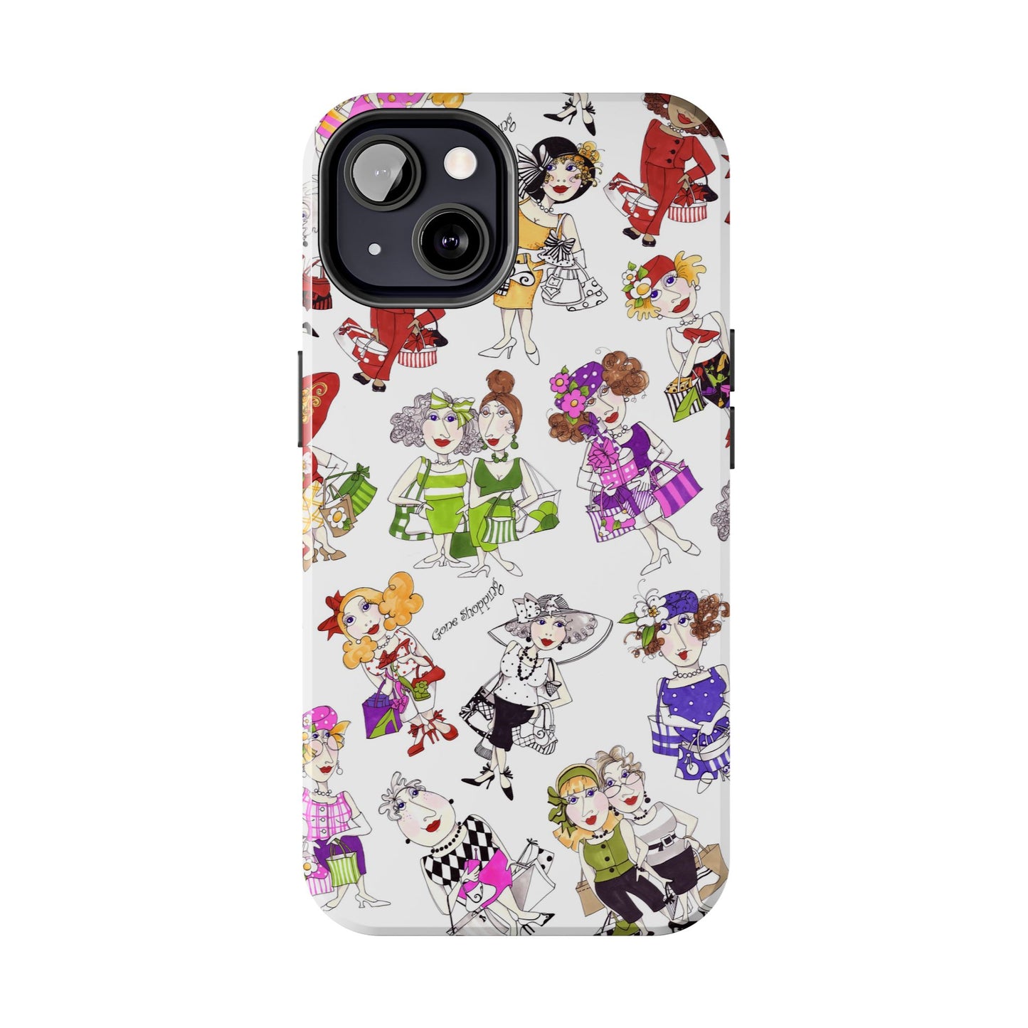 Gone Shopping Tossed White Phone Case