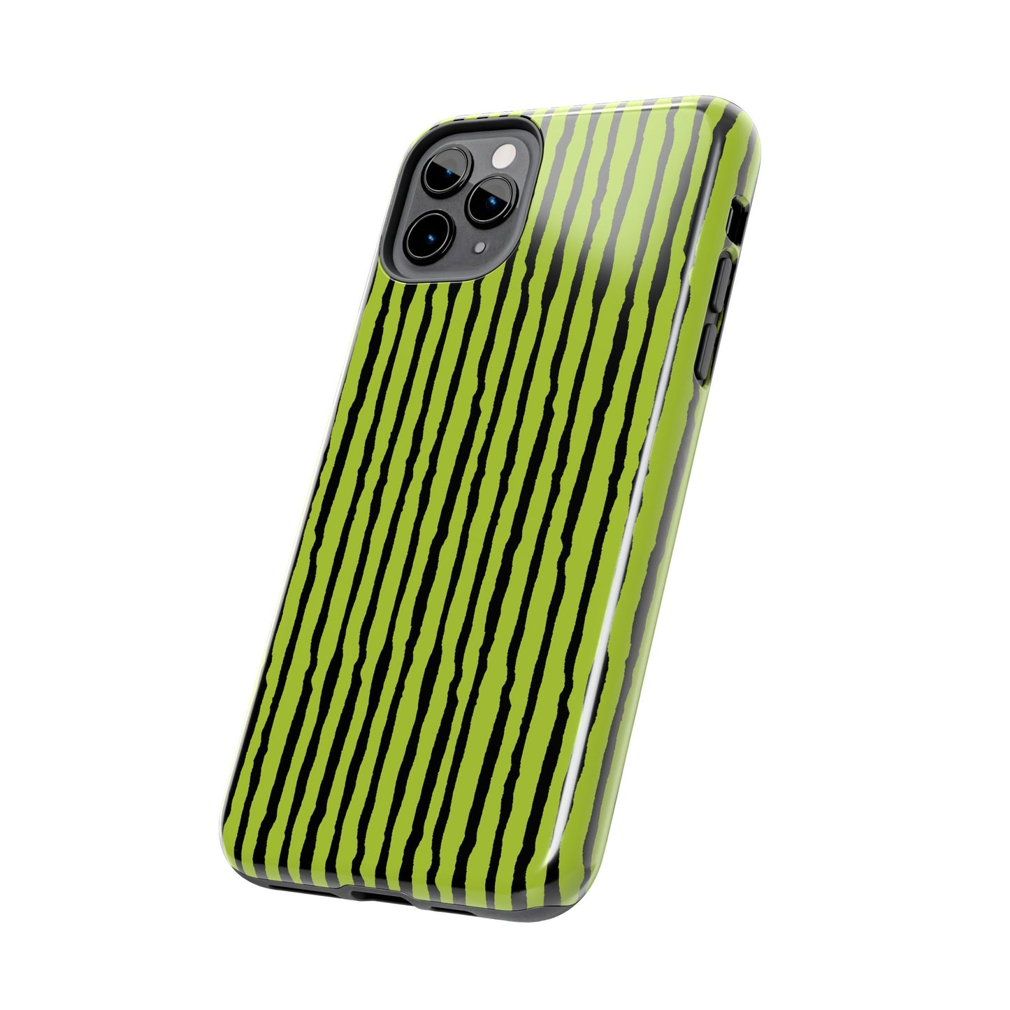 Sorta Stripe Green / Black Phone Case