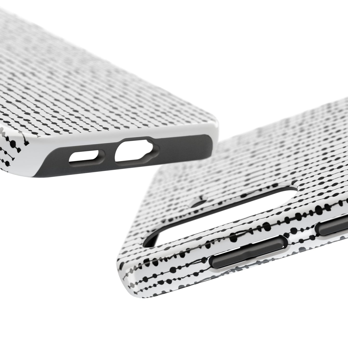 Beaded Curtain White / Black Phone Case