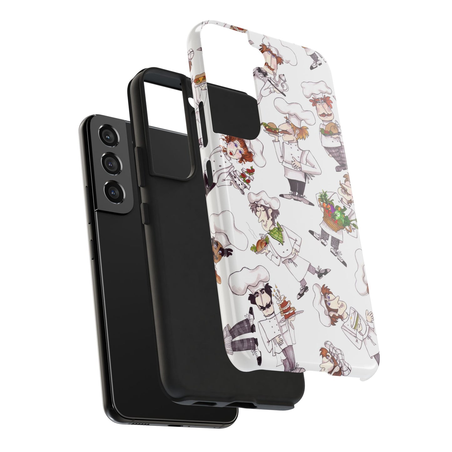 Tossed Chefs White Phone Case