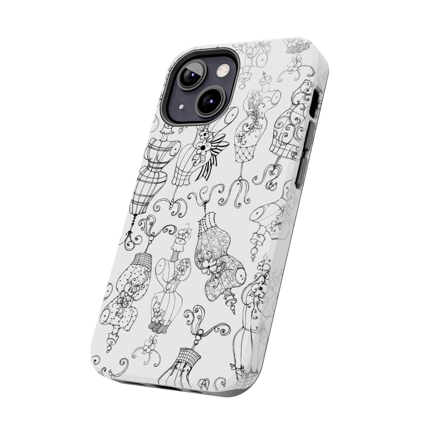 Mannequinique White / Black Phone Case