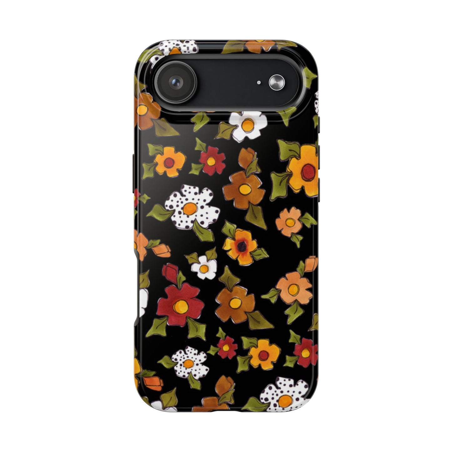 Spice Posie Black Phone Case