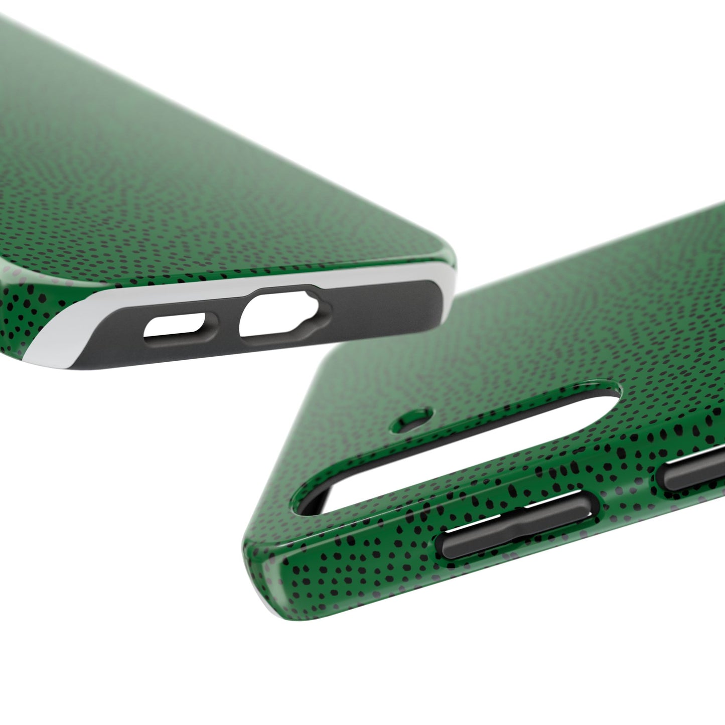 Mini Dot Green / Black Phone Case