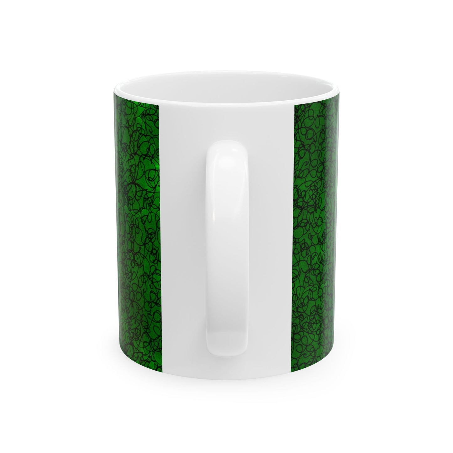 Scribble Green / Black Cup