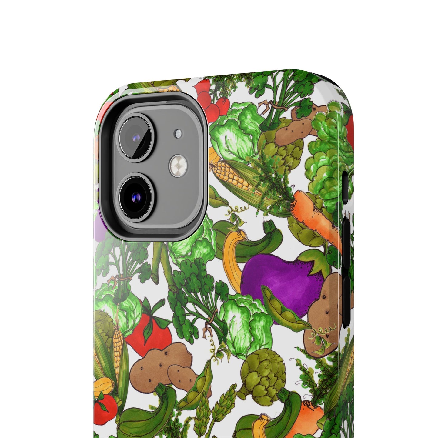 Veggie Jungle White Phone Case