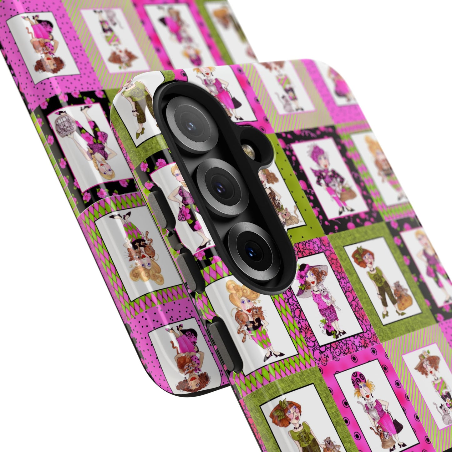 Cat Ladies Cerise Phone Case