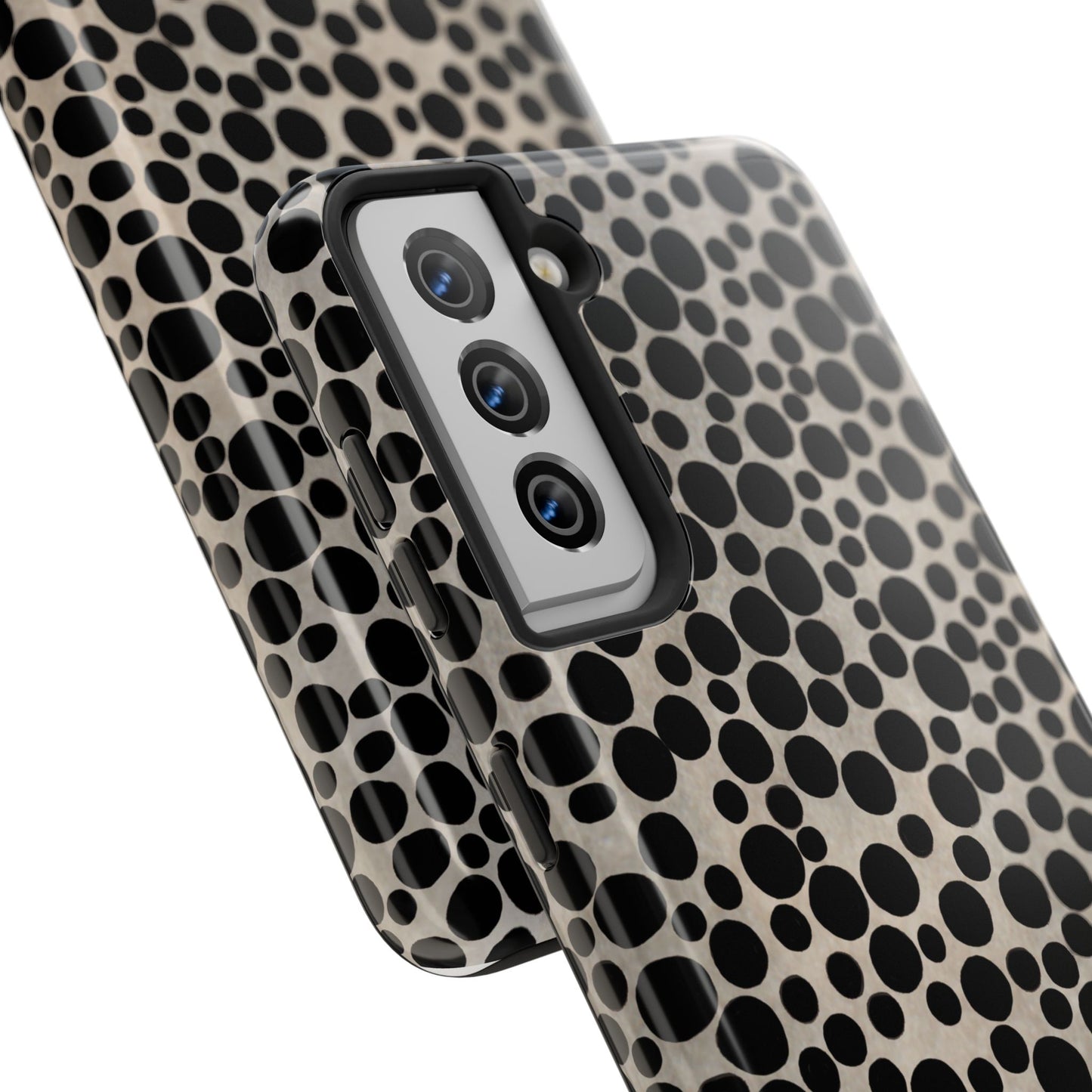 Felt Dots Silver Phone Case