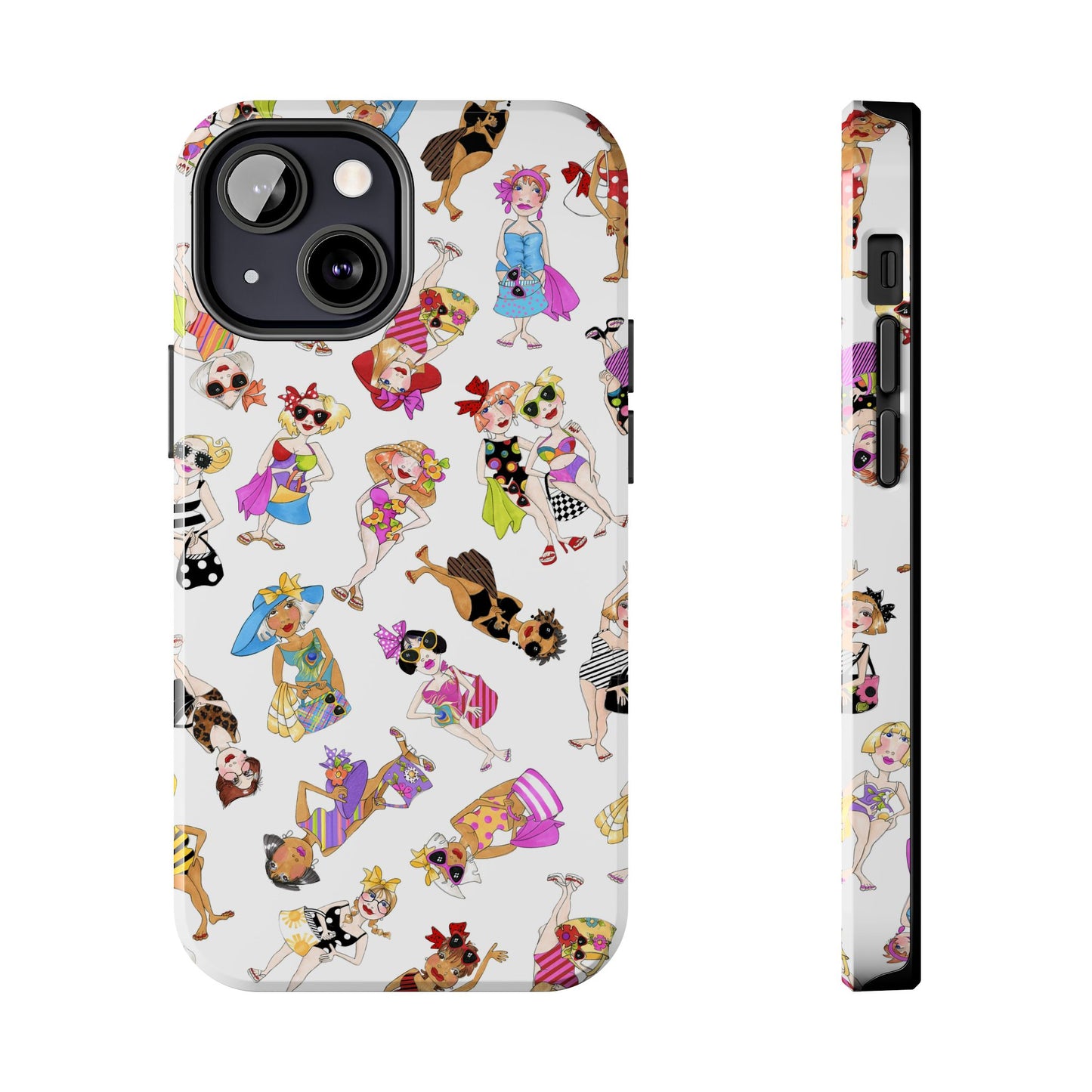 Tossed Beauties White Phone Case