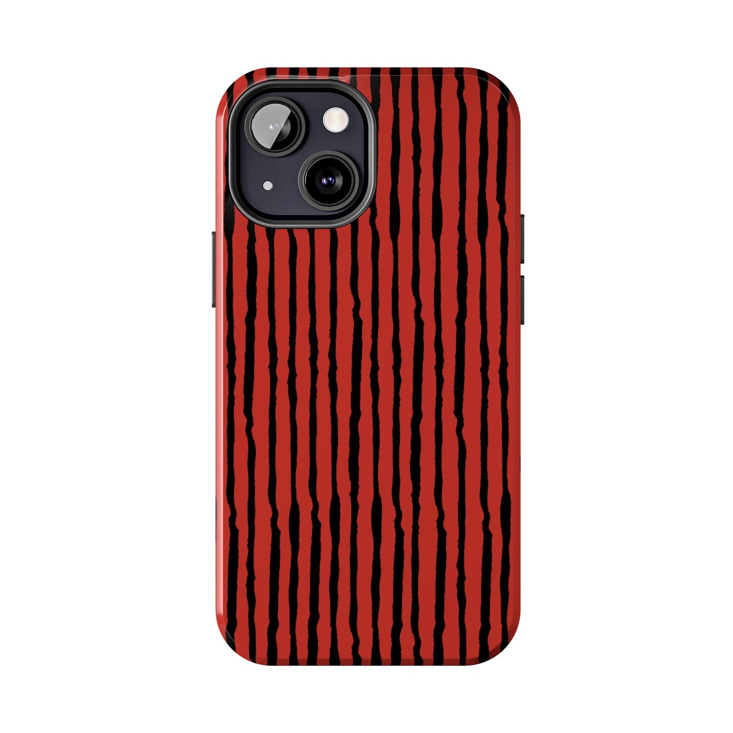 Sorta Stripe Red / Black Phone Case