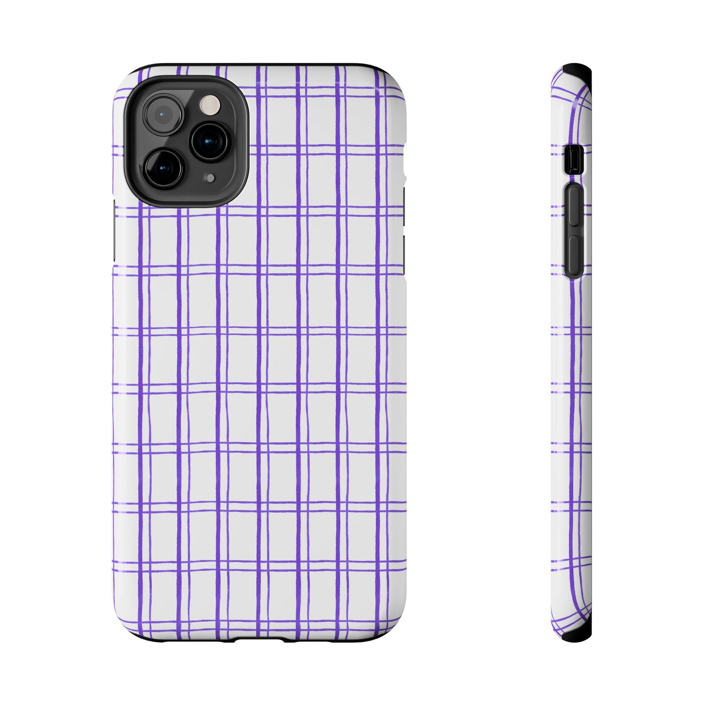 Kitchen Plaid White / Blue Phone Case