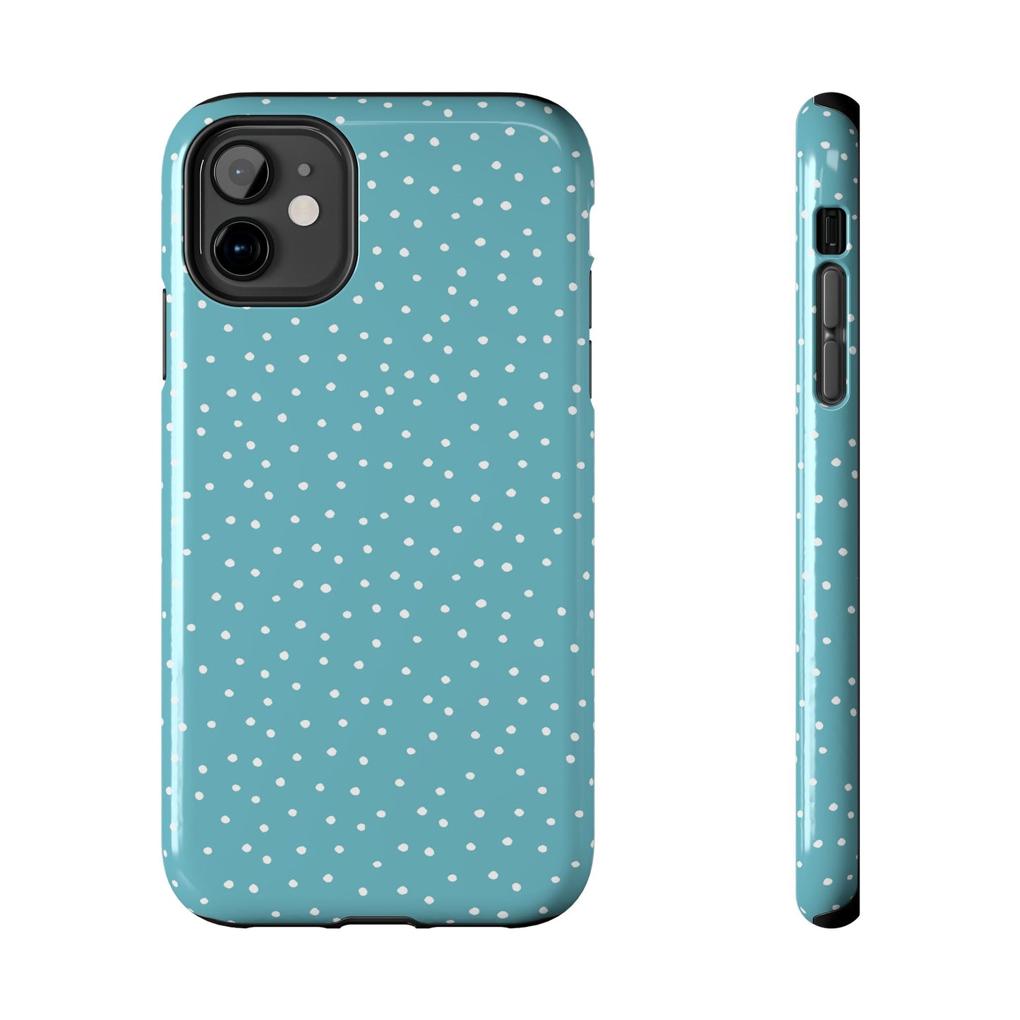 Dinky Dots Turquoise / White Phone Case