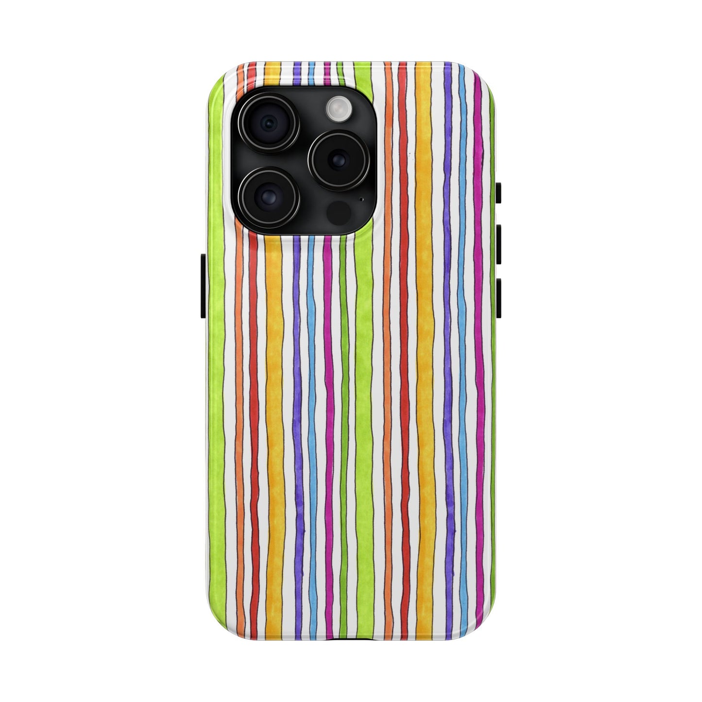 Stripe Fancy White Phone Case